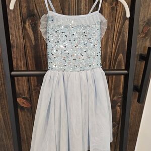 Cat & Jack Light Blue Sequin Formal Dress